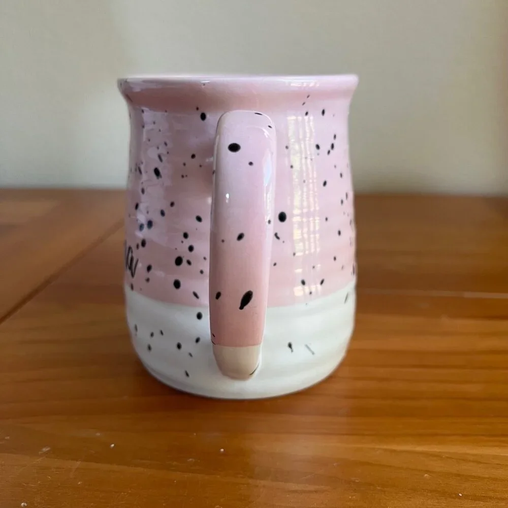 #1 Grandma Mug, Best Grandma Coffee Mug, Pink Ceramic Mugs, Grandma Gifts